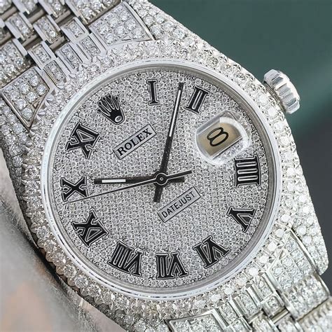 iced out diamond watch replica|iced out rolex bezel.